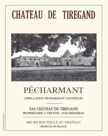 Château de Tiregand Pécharmant Bergerac rouge